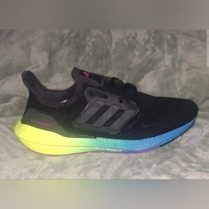 adidas UltraBoost 22 Running Shoe GV8829 ~ Black Blue Yellow | Men's: 11 *NWOB